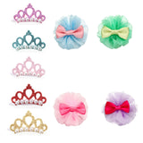 Pet Small Dogs Cat Faux Pearl Crown Bows! Hair Accessories!