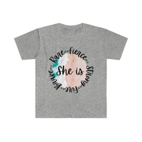 She Is Strong! Women's Graphic Tee! Unisex. Ultra Soft, T-shirts, Classic Fit, Graphic Tees FreckledFoxCompany