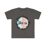 She Is Strong! Women's Graphic Tee! Unisex. Ultra Soft, T-shirts, Classic Fit, Graphic Tees FreckledFoxCompany