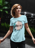 She Is Strong! Women's Graphic Tee! Unisex. Ultra Soft, T-shirts, Classic Fit, Graphic Tees FreckledFoxCompany