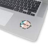 She is Strong Sticker! Cut to edge, 4 sizes, flexible, transparent, white FreckledFoxCompany