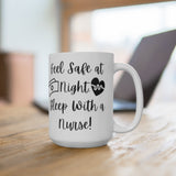 Sleep With A Nurse Ceramic Mug 15oz! Novelty Mugs, Coffee Gifts! FreckledFoxCompany