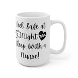 Sleep With A Nurse Ceramic Mug 15oz! Novelty Mugs, Coffee Gifts! FreckledFoxCompany