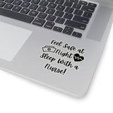 Sleep with a Nurse Sticker! Flexible, Cut to Edge! FreckledFoxCompany