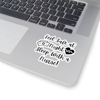 Sleep with a Nurse Sticker! Flexible, Cut to Edge! FreckledFoxCompany