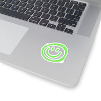 Smile More Green Vinyl Sticker! FreckledFoxCompany