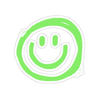 Smile More Green Vinyl Sticker! FreckledFoxCompany