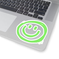 Smile More Green Vinyl Sticker! FreckledFoxCompany