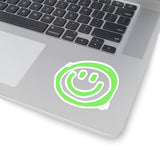 Smile More Green Vinyl Sticker! FreckledFoxCompany