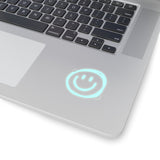 Smile More Light Blue Vinyl Sticker! FreckledFoxCompany