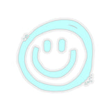 Smile More Light Blue Vinyl Sticker! FreckledFoxCompany