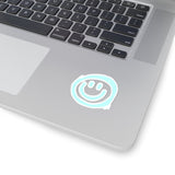 Smile More Light Blue Vinyl Sticker! FreckledFoxCompany