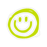 Smile More Lime Green Vinyl Sticker! FreckledFoxCompany