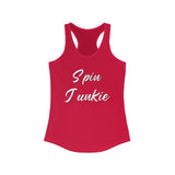 Spin Junkie Women's Racerback Tank Top! Activewear! FreckledFoxCompany