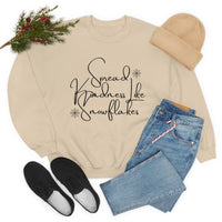 Spread Kindness Like Snowflakes Unisex Crewneck Sweatshirt! Winter Vibes FreckledFoxCompany