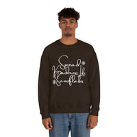 Spread Kindness Like Snowflakes Unisex Crewneck Sweatshirt! Winter Vibes FreckledFoxCompany