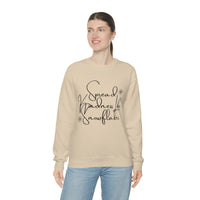 Spread Kindness Like Snowflakes Unisex Crewneck Sweatshirt! Winter Vibes FreckledFoxCompany