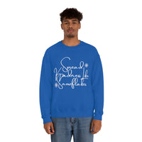 Spread Kindness Like Snowflakes Unisex Crewneck Sweatshirt! Winter Vibes FreckledFoxCompany