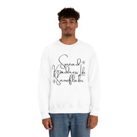 Spread Kindness Like Snowflakes Unisex Crewneck Sweatshirt! Winter Vibes FreckledFoxCompany