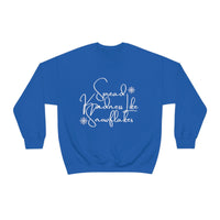 Spread Kindness Like Snowflakes Unisex Crewneck Sweatshirt! Winter Vibes FreckledFoxCompany