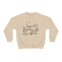 Spread Kindness Like Snowflakes Unisex Crewneck Sweatshirt! Winter Vibes FreckledFoxCompany