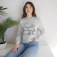 Spread Kindness Like Snowflakes Unisex Crewneck Sweatshirt! Winter Vibes FreckledFoxCompany