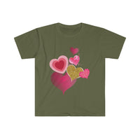 Stacking Hearts Graphic Tees! Unisex, Ultra Soft, 100% Cotton! FreckledFoxCompany