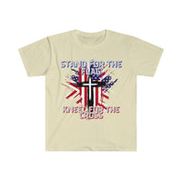 Stand For The Flag Kneel For The Cross Graphic Tees! Independence Day! FreckledFoxCompany