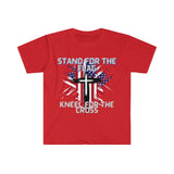 Stand For The Flag Kneel For The Cross Graphic Tees! Independence Day! FreckledFoxCompany