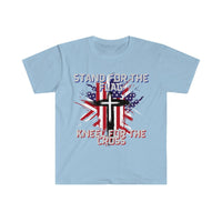 Stand For The Flag Kneel For The Cross Graphic Tees! Independence Day! FreckledFoxCompany