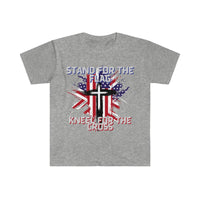 Stand For The Flag Kneel For The Cross Graphic Tees! Independence Day! FreckledFoxCompany