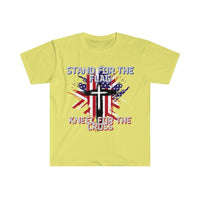 Stand For The Flag Kneel For The Cross Graphic Tees! Independence Day! FreckledFoxCompany