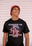 Stand For The Flag Kneel For The Cross Graphic Tees! Independence Day! FreckledFoxCompany