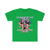 Stand For The Flag Kneel For The Cross Graphic Tees! Independence Day! FreckledFoxCompany