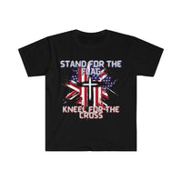 Stand For The Flag Kneel For The Cross Graphic Tees! Independence Day! FreckledFoxCompany