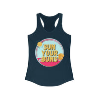 Sun Your Buns Women's Racerback Tank Top! Activewear! FreckledFoxCompany