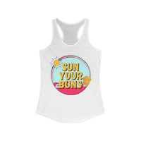 Sun Your Buns Women's Racerback Tank Top! Activewear! FreckledFoxCompany