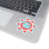 Sun and Fun Blush Pink and Aqua Blue Vinyl Sticker! FreckledFoxCompany