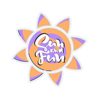 Sun and Fun Purple Vinyl Sticker! FreckledFoxCompany