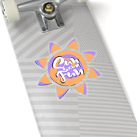 Sun and Fun Purple Vinyl Sticker! FreckledFoxCompany