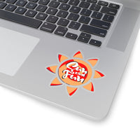 Sun and Fun Red and Coral Vinyl Sticker! FreckledFoxCompany