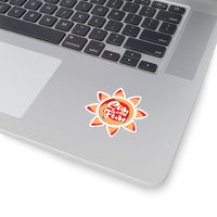 Sun and Fun Red and Coral Vinyl Sticker! FreckledFoxCompany