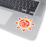 Sun and Fun Red and Coral Vinyl Sticker! FreckledFoxCompany