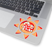 Sun and Fun Red and Coral Vinyl Sticker! FreckledFoxCompany