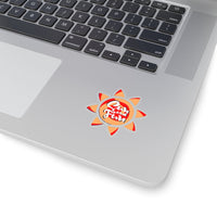 Sun and Fun Red and Coral Vinyl Sticker! FreckledFoxCompany