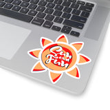 Sun and Fun Red and Coral Vinyl Sticker! FreckledFoxCompany