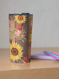 Sunflower Rose Rustic Tumbler 20oz! Drinkware, Tumblers! FreckledFoxCompany