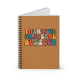 Thankful Grateful Blessed Retro Inspired Journal! Fall Vibes! FreckledFoxCompany