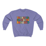 Thankful Grateful Blessed Unisex Crewneck Sweatshirt! Fall Vibes! FreckledFoxCompany