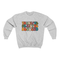 Thankful Grateful Blessed Unisex Crewneck Sweatshirt! Fall Vibes! FreckledFoxCompany